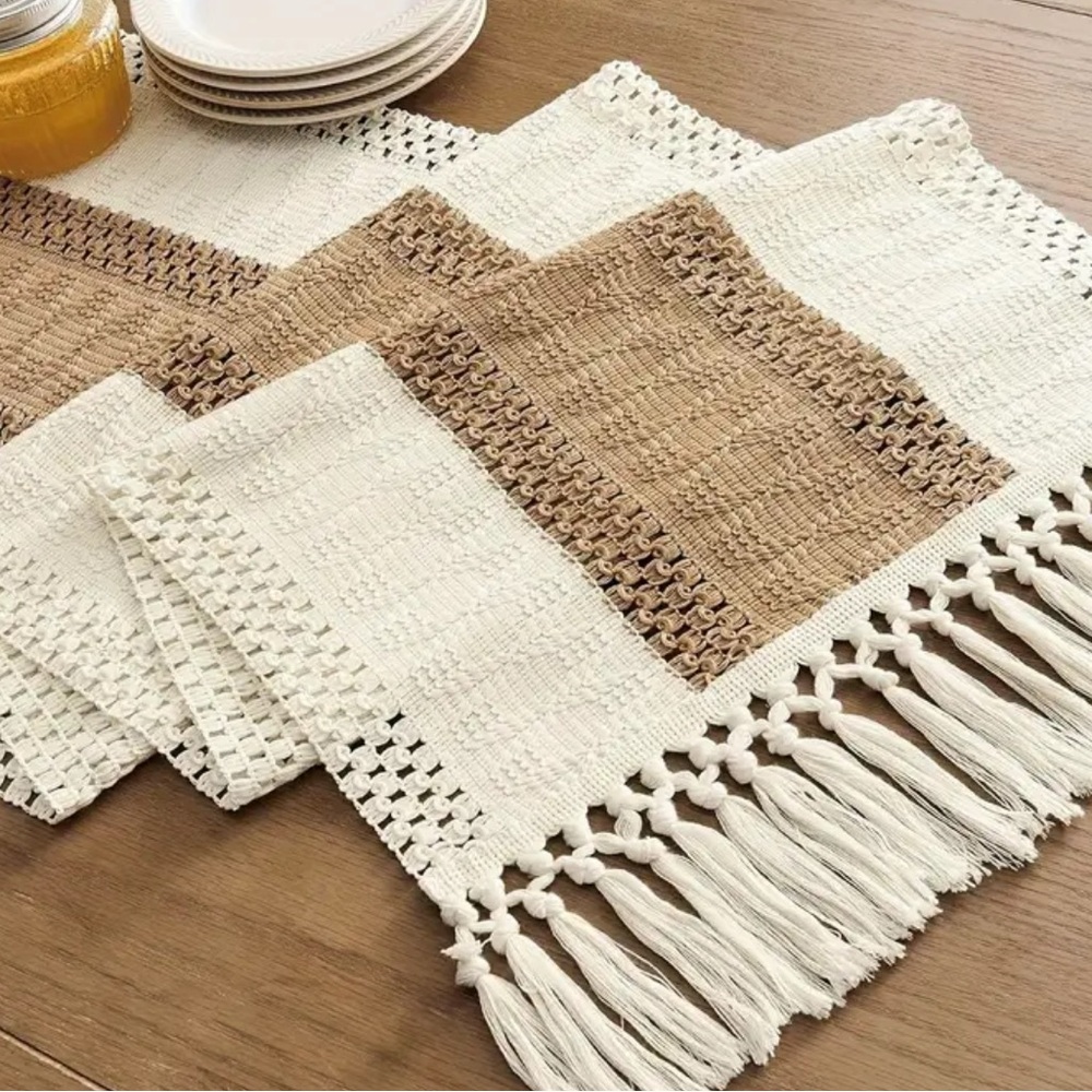 A bohemian chic table runner